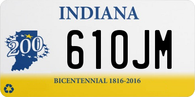 IN license plate 610JM