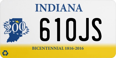 IN license plate 610JS