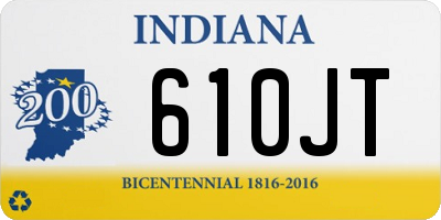 IN license plate 610JT
