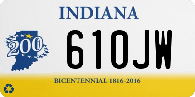 IN license plate 610JW