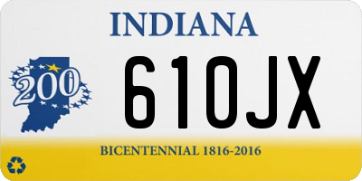 IN license plate 610JX