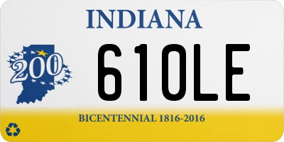 IN license plate 610LE