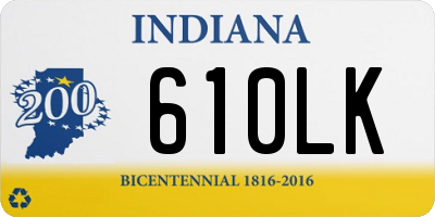 IN license plate 610LK