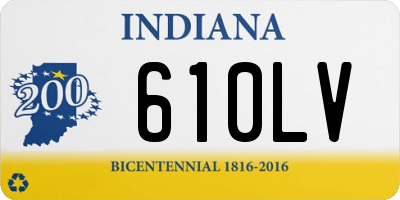 IN license plate 610LV