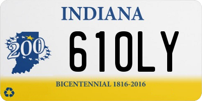 IN license plate 610LY