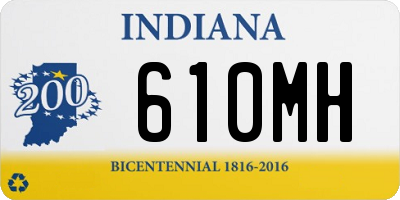 IN license plate 610MH