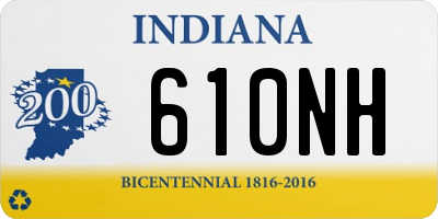 IN license plate 610NH