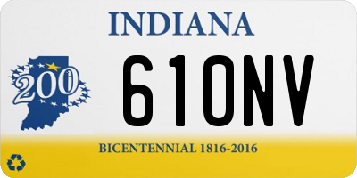 IN license plate 610NV