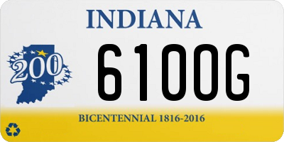 IN license plate 610OG