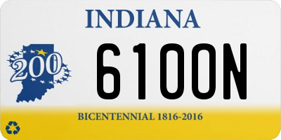 IN license plate 610ON