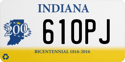 IN license plate 610PJ