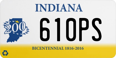 IN license plate 610PS