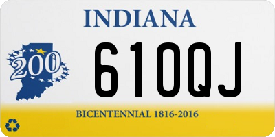 IN license plate 610QJ