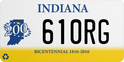 IN license plate 610RG