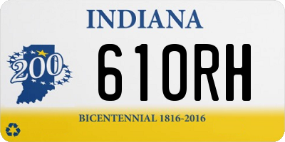 IN license plate 610RH