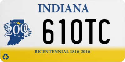 IN license plate 610TC