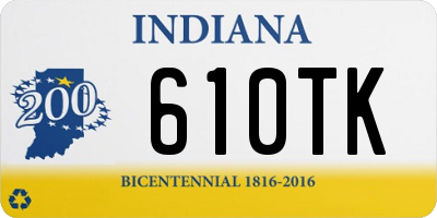 IN license plate 610TK