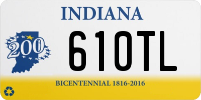 IN license plate 610TL