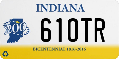 IN license plate 610TR