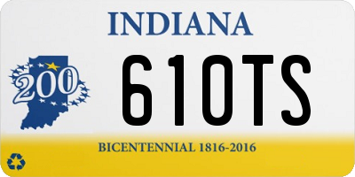 IN license plate 610TS