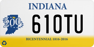 IN license plate 610TU