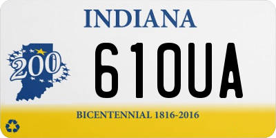 IN license plate 610UA