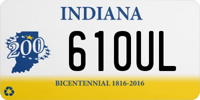 IN license plate 610UL