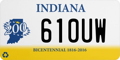 IN license plate 610UW