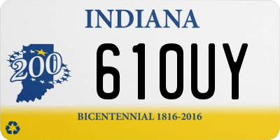 IN license plate 610UY