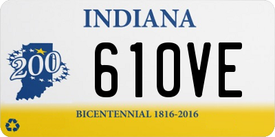 IN license plate 610VE