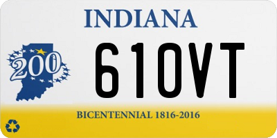 IN license plate 610VT