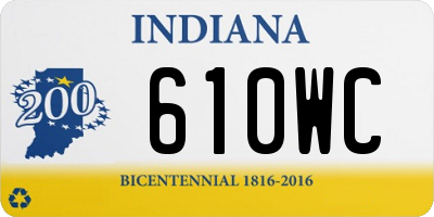 IN license plate 610WC