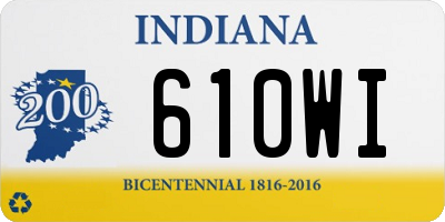 IN license plate 610WI