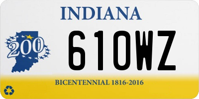 IN license plate 610WZ