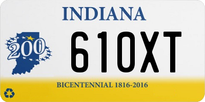 IN license plate 610XT