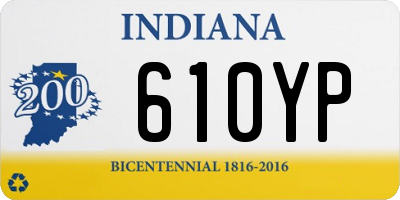 IN license plate 610YP