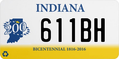 IN license plate 611BH