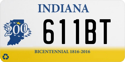 IN license plate 611BT