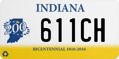 IN license plate 611CH