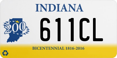 IN license plate 611CL