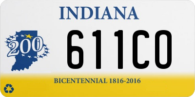 IN license plate 611CO