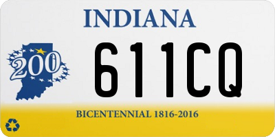 IN license plate 611CQ