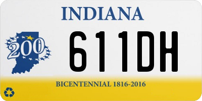 IN license plate 611DH