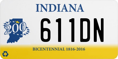 IN license plate 611DN