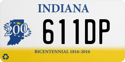 IN license plate 611DP