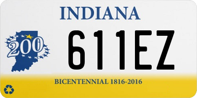 IN license plate 611EZ