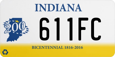 IN license plate 611FC