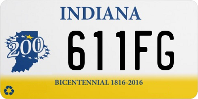 IN license plate 611FG
