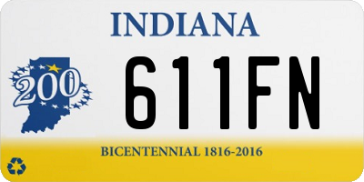 IN license plate 611FN