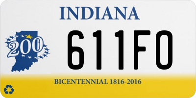 IN license plate 611FO